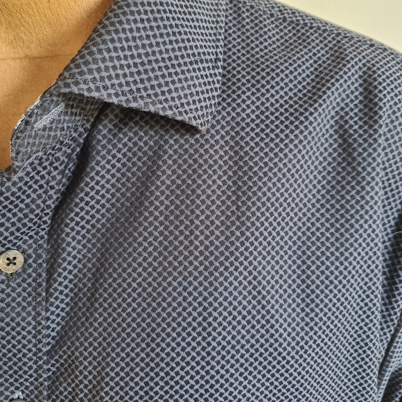 Robert Graham Navy Geometric Button Down Shirt - Picture 4 of 10